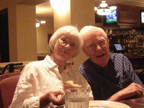 Grandma and Grandpa on their 60th wedding anniversary