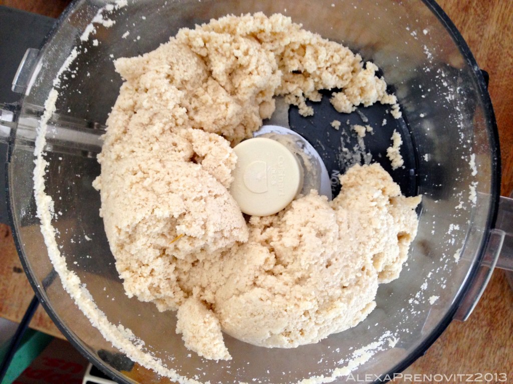 your dough will probably look like this.  It shapes into a square easily enough.  