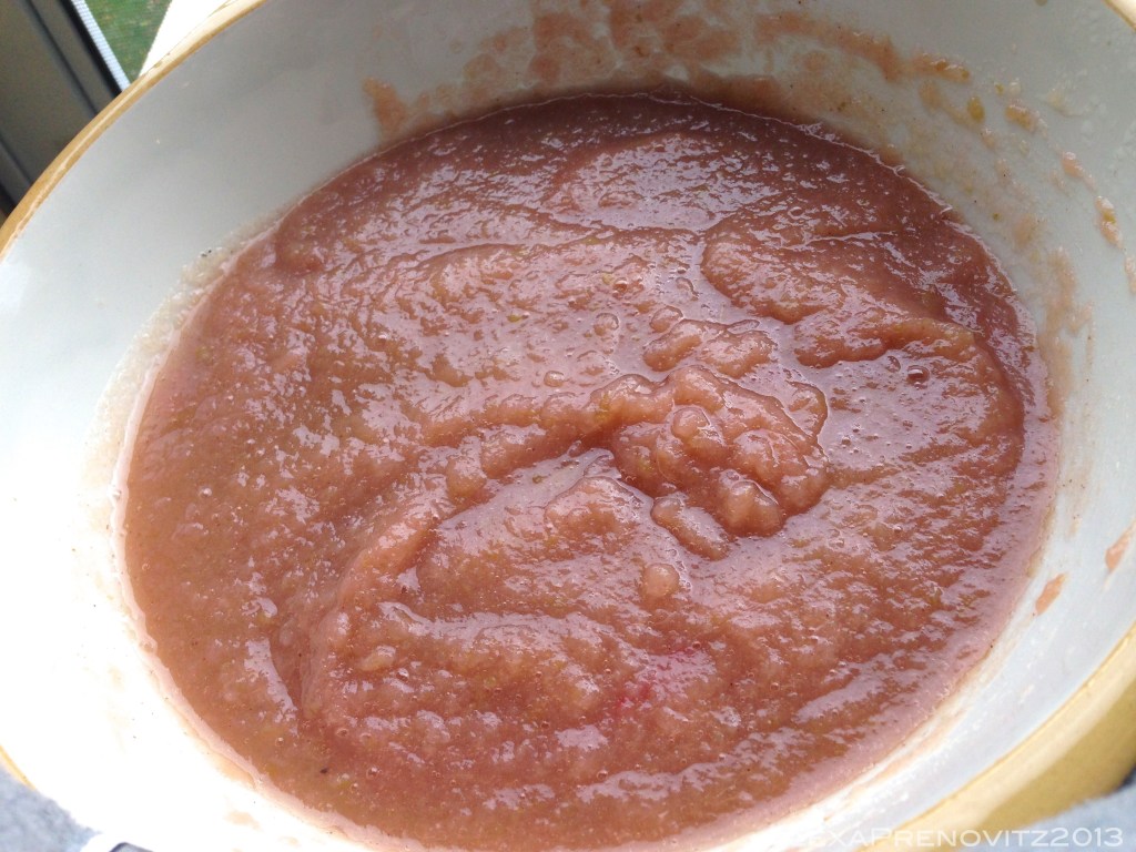 pink apple sauce!