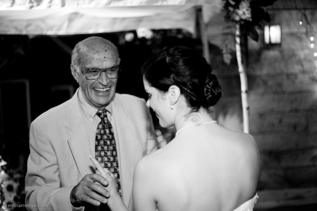 Papa and I dancing at my wedding.  