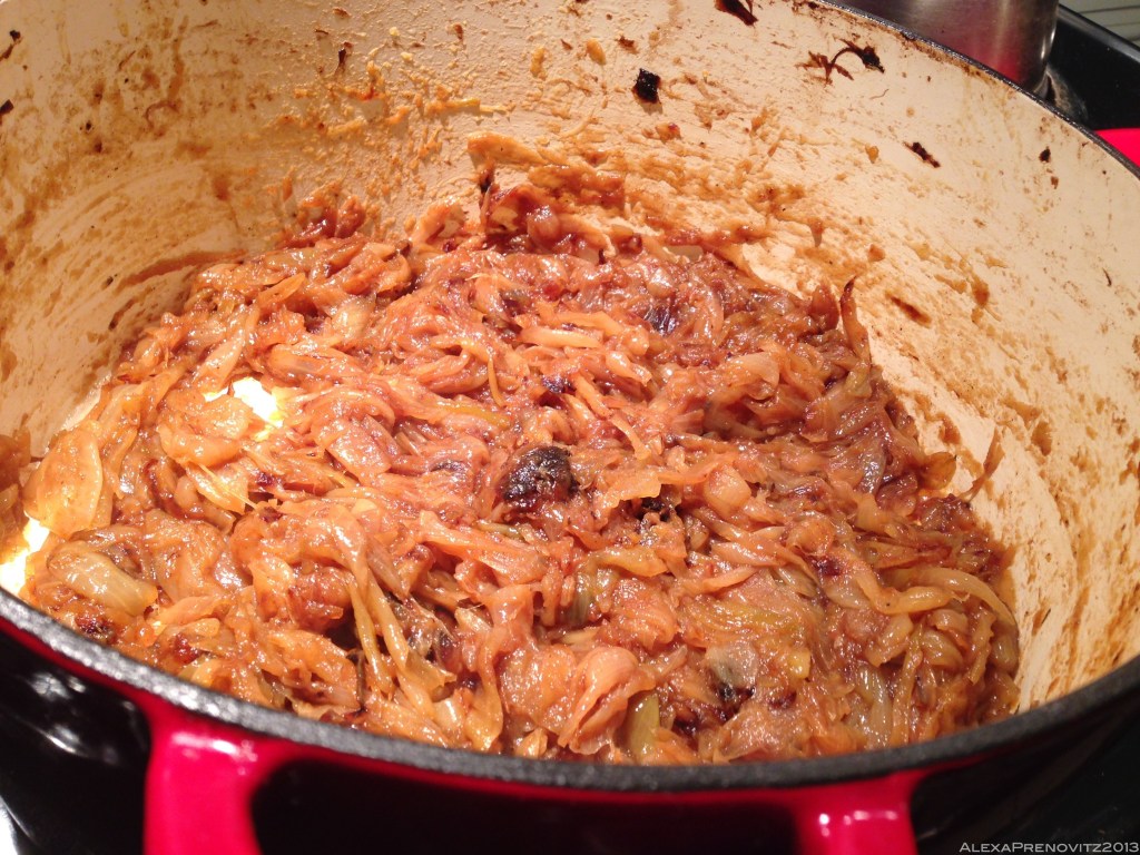 I forgot to take a picture before deglazing the pan.  this is after one deglazing cycle. 