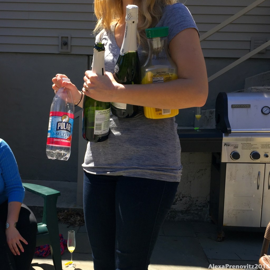 That seltzer was for my baby-friendly mimosa. 