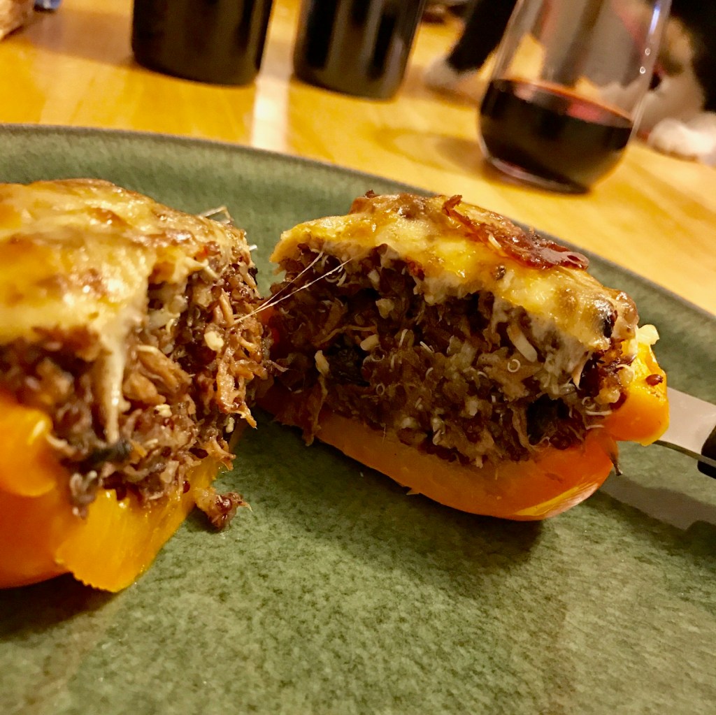 Shredded Beef and Quinoa Stuffed&nbsp;Peppers
