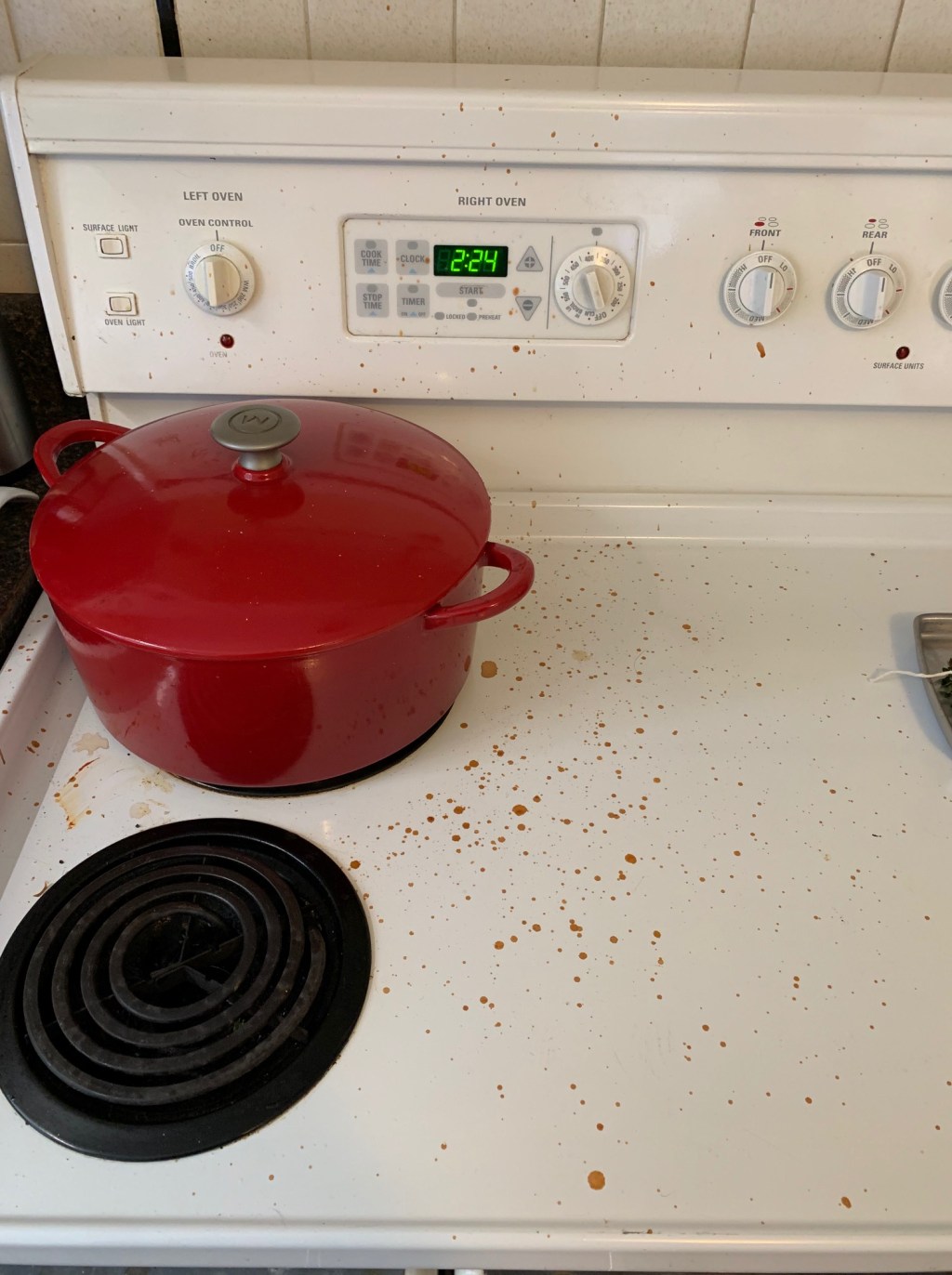 Bottle of Wine Beef (aka Splatter City)